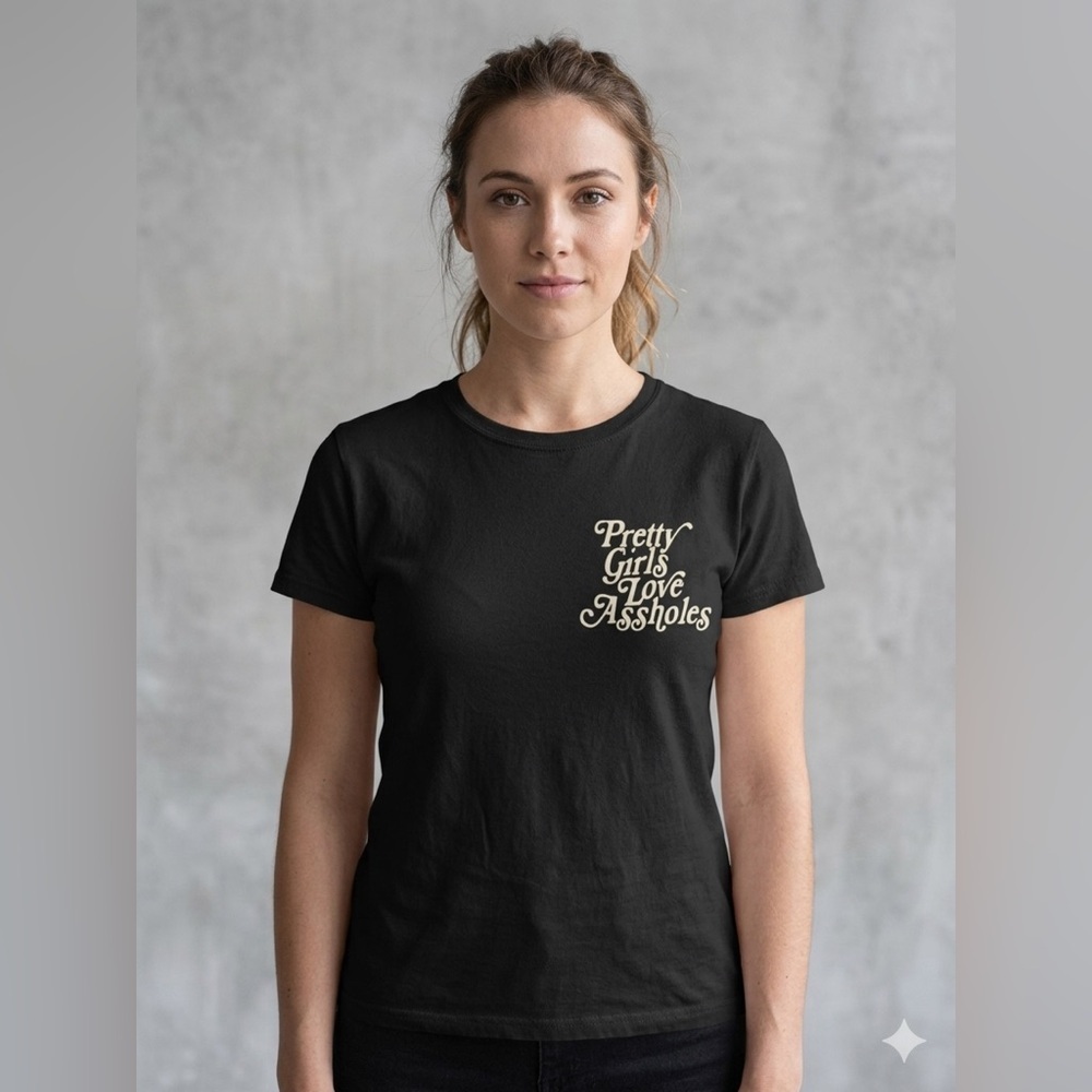 PrettyGirls Love A**holes Graphic Tee - Picture 2 of 5